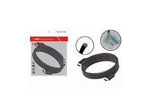 Cabo HDMI 5 Metros Blindado 2.0 Tomate MHD-4025