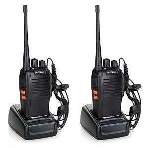 Kit 2 Rádios Walk Talk Comunicador 16 Ch 12km Baofeng 777s Ht
