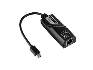 Cabo Adaptador De Rede RJ45 10/100 mbps Saída Tipo C Knup - KP-AD102