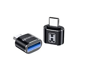 Adaptador OTG USB A Macho x USB Tipo-C HS-336 Hrebos