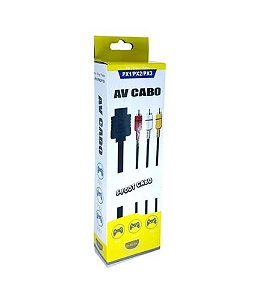 Cabo AV RCA Compatível PS1/PS2/PS3 B-Max BM233