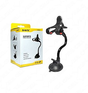 Suporte Veicular Universal para Celular Regulagem 360° Clipe Duplo B-max BMG-06