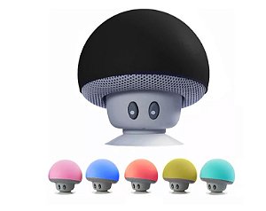Mini Caixa De Som Cogumelo Alto-falante Bluetooth Sem Fio