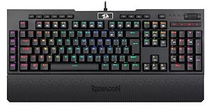 Teclado Redragon Optico Brahma Pro K586 Rgb Switch Blue Abnt