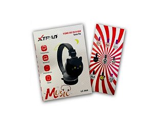 Fone De Ouvido Bluetooth Fm Sd Lc-866