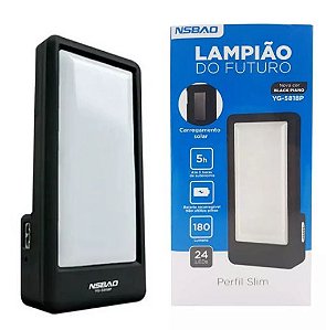 Lampião Portátil Do Futuro Led Carregamento Solar 180 Lumens YG5818P NSBAO