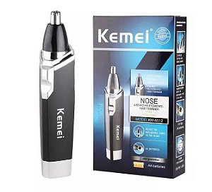 Maquina De Aparar Pelos Nariz Ouvido Kemei 6512