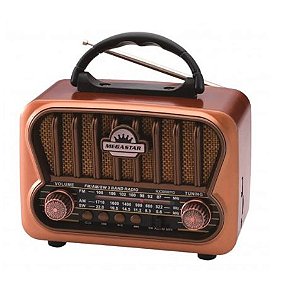 Rádio Retrô Portátil Vintage Bluetooth KA-3180