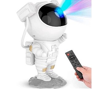 Astronauta Projetor de Nebulosa e estrelas