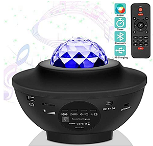 Projetor Globoshow Laser Rgbw Music Bluetooth Céu Estrelado