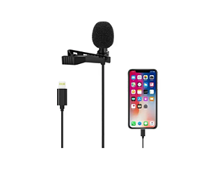 Microfone de Lapela para IOS com entrada Lightning para Celulares - LT-MI003 - Lotus