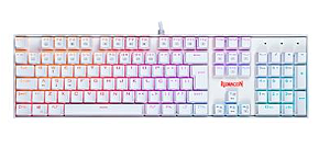 Teclado Mecânico Gamer Redragon Mitra, RGB, Switch Outemu Red, ABNT2, Branco - K551W-RGB (PT-RED)