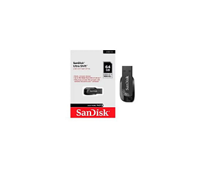 Pendrive Sandisk Ultra Shift USB 3.0 64GB Leitura até 100 MB/s