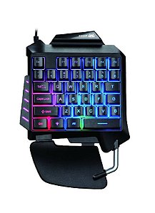 Teclado gamer Knup KP-TM006 Knup Blue  preto com luz rainbow