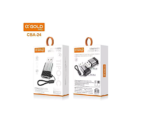 Adaptador OTG TYPE-C para USB A'GOLD CBA-24