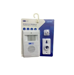 Sensor de Presença com Aviso Sonoro e Suporte de Parede - Luatek LKM-3000