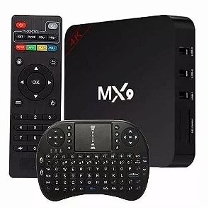 Smart Tv Box Mx9 16gb Rum + Mini Teclado Led Netflix