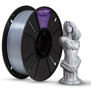 Filamento PLA Alumínio V-Silk High Speed Premium - 1Kg
