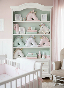 ALMOFADA UNICORNIO - HIPOALERGÊNICO - ARTESANAL