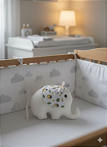 ALMOFADA ELEFANTE PEQUENO - HIPOALERGÊNICO - ARTESANAL