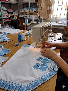 MANTA LUXO EM PIQUET - HIPOALERGÊNICO - ARTESANAL