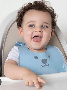 BABADOR BUBA DE SILICONE COM PEGA MIGALHAS - LIVRE DE BPA