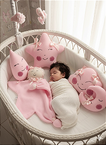 KIT ALMOFADA DE BERÇO COM NANINHA