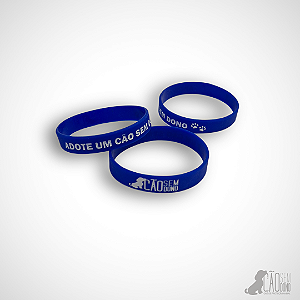 Pulseira Silicone Azul