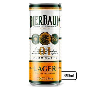 Fardo com 12 Cervejas Lager Bierbaum | Lata 350ml - Leve e Refrescante