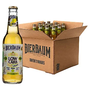 Caixa 12 Cervejas Low Carb Sem Glúten Bierbaum | German Light Lager 355ml