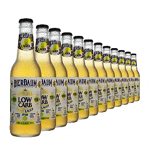Caixa 12 Cervejas Low Carb Sem Glúten Bierbaum | German Light Lager 355ml