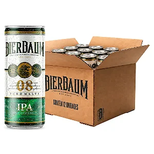 Fardo com 12 Cervejas American IPA Artesanal Bierbaum | Lata 350ml