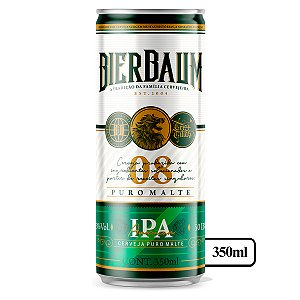 Fardo com 12 Cervejas American IPA Bierbaum | Lata 350ml - Lupulada e Refrescante