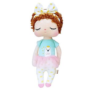 Boneca Metoo Angela Curly/Cacheada Ursinho Original