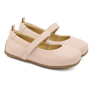 Sapatilha Boneca Infantil Com Velcro Verniz Rose - Blue Infantis