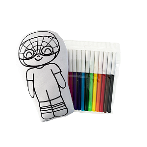 Brinquedo Pinte, Brinque e Lave - Menino Aranha