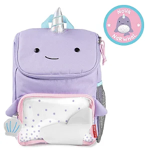 Mochila Escolar Zoo Baleia Narval Skip Hop
