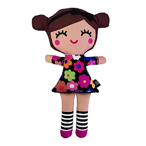 Boneca de Pano Dani Flor Multicolorida - G