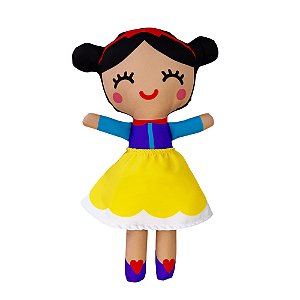 Boneca de Pano Princesa Julia Branca de Neve - G