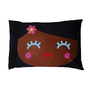 Fronha para travesseiro - Menina Negra Lila