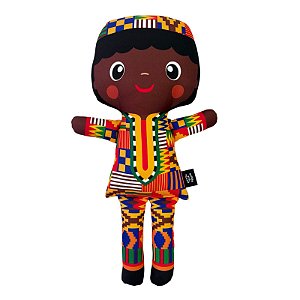 Boneco de Pano Inclusivo Kito Africano - G