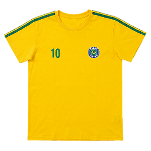Camiseta Brasil Amarelo Ouro - Unissex