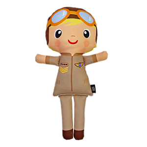 Boneco de Pano Aviador Pedro - G