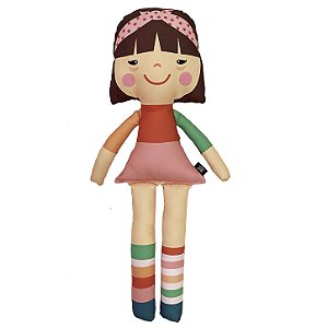 Boneca de Pano Articulada Marcela T21 Síndrome de Down - GG