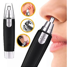 Removedor Aparador de Pelos Elétrico/Portátil para Nariz/Orelha/Rosto / Depilador Facial