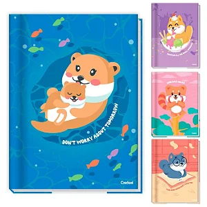 Caderno capa dura brochura - brochurão Lala Pets