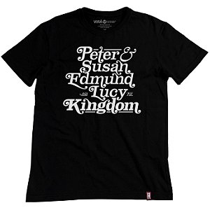 Camiseta Kings & Queens - Peter, Susan, Edmund, Lucy e Rei