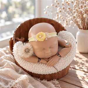 Headband Flor Amarela