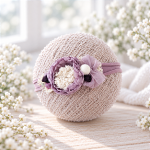 Headband Emily Lilás