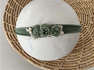 Headband Florzinha Verde